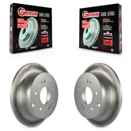Rear Coated Disc Brake Rotors Pair For Mitsubishi Eclipse Galant KG-100537
