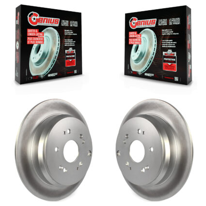 Rear Coated Disc Brake Rotors Pair For Honda CR-V Acura RDX KG-100547