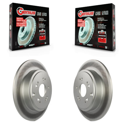 Rear Coated Disc Brake Rotors Pair For 2006-2014 Honda Ridgeline KG-100556