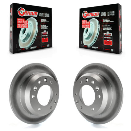 Rear Coated Disc Brake Rotors Pair For Kia Sedona Hyundai Entourage KG-100572