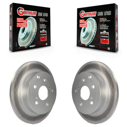 Rear Coated Disc Brake Rotors Pair For Toyota RAV4 Lexus HS250h KG-100578