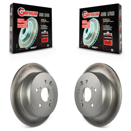 Rear Coated Disc Brake Rotors Pair For Lexus IS250 KG-100581