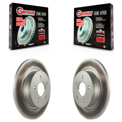 Rear Coated Disc Brake Rotors Pair For Volvo S40 C30 V50 C70 KG-100589