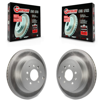 Rear Coated Disc Brake Rotors Pair For 2007-2015 Mazda CX-9 KG-100594