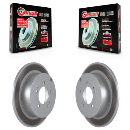 Rear Coated Disc Brake Rotors Pair For Mitsubishi Lancer Outlander KG-100597