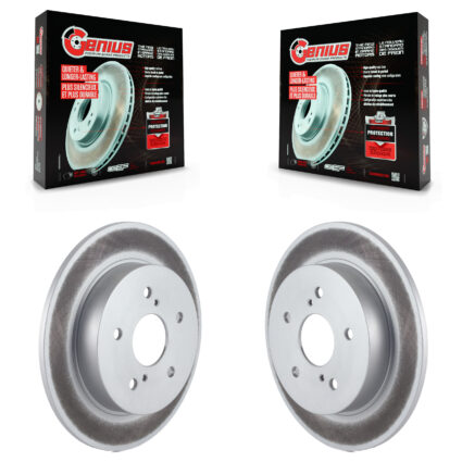 Rear Coated Disc Brake Rotors Pair For Suzuki SX4 Crossover KG-100603