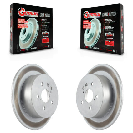 Rear Coated Disc Brake Rotors Pair For 2008-2013 Toyota Highlander KG-100604