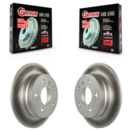 Rear Coated Disc Brake Rotors Pair For 2006-2011 Mercedes-Benz B200 KG-100610