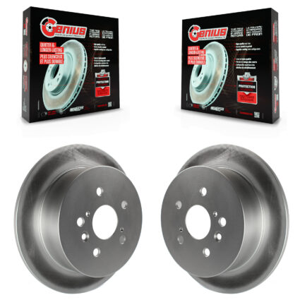Rear Coated Disc Brake Rotors Pair For 2009-2016 Toyota Venza KG-100617