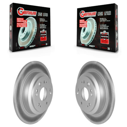 Rear Coated Disc Brake Rotors Pair For Honda Accord Crosstour KG-100639