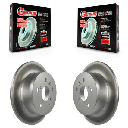 Rear Coated Disc Brake Rotors Pair For Toyota Camry Lexus ES350 Avalon ES300h KG-100648