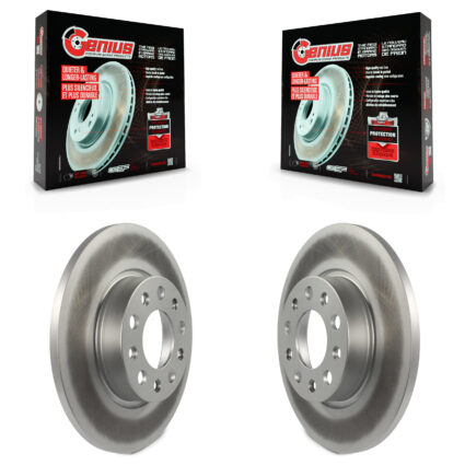Rear Coated Disc Brake Rotors Pair For Jeep Compass Renegade Dodge Hornet Fiat 500X KG-100664