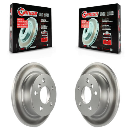 Rear Coated Disc Brake Rotors Pair For Mini Cooper KG-100669