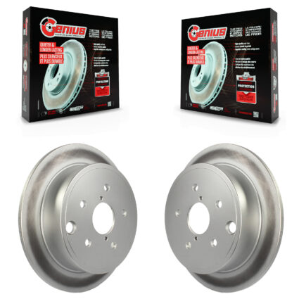 Rear Coated Disc Brake Rotors Pair For Subaru WRX KG-100673