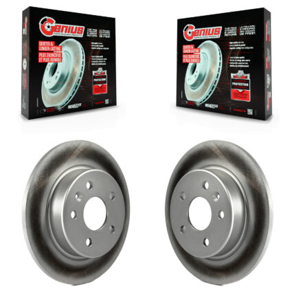 Rear Coated Disc Brake Rotors Pair For Chevrolet Cruze Bolt EV EUV Volt KG-100687