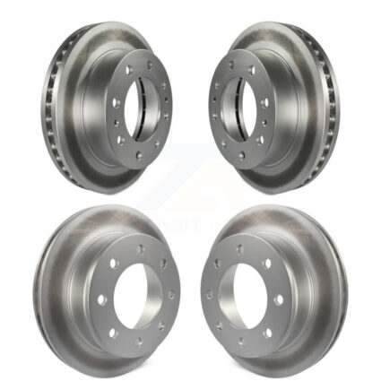 Front Rear Coated Disc Brake Rotors Kit For GMC Savana 2500 Chevrolet Express 3500 KG-100704