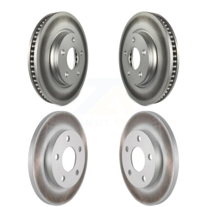 Front Rear Coated Disc Brake Rotors Kit For Buick LaCrosse Pontiac Grand Prix Allure KG-100713