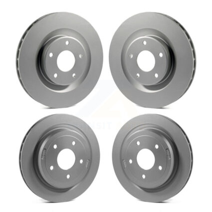 Front Rear Coated Disc Brake Rotors Kit For Chevrolet Corvette Cadillac XLR KG-100715