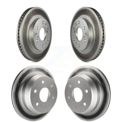 Front Rear Coated Disc Brake Rotors Kit For Chevrolet Silverado 1500 GMC Sierra Classic KG-100718