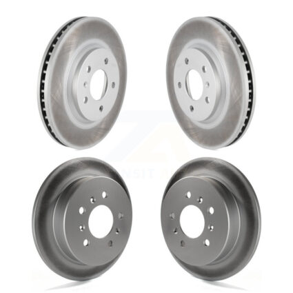 Front Rear Coated Disc Brake Rotors Kit For Chevrolet Impala Monte Carlo KG-100730