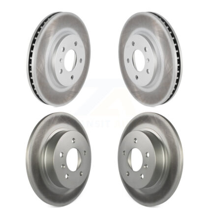 Front Rear Coated Disc Brake Rotors Kit For Buick Lucerne KG-100731