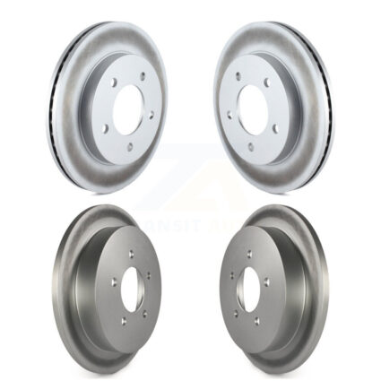 Front Rear Coated Disc Brake Rotors Kit For Ford F-150 Heritage 4WD KG-100759