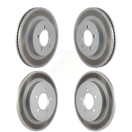 Front Rear Coated Disc Brake Rotors Kit For Ford Explorer Mercury Mountaineer KG-100763