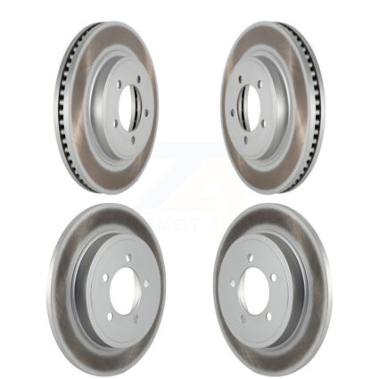 Front Rear Coated Disc Brake Rotors Kit For Ford Explorer Sport Trac Mercury Mountaineer KG-100784