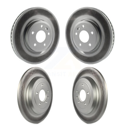 Front Rear Coated Disc Brake Rotors Kit For Ford Explorer Flex Taurus Lincoln MKS MKT KG-100795