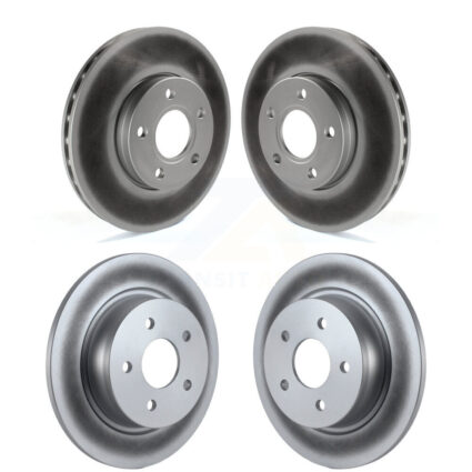 Front Rear Coated Disc Brake Rotors Kit For Ford C-Max KG-100802