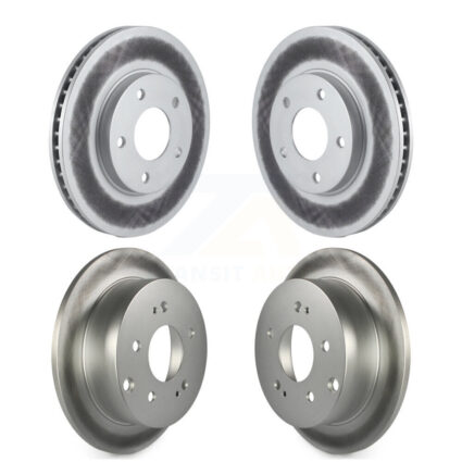Front Rear Coated Disc Brake Rotors Kit For Mitsubishi Galant KG-100822