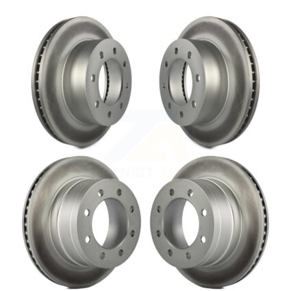 Front Rear Coated Disc Brake Rotors Kit For Dodge Ram 1500 3500 2500 KG-100829