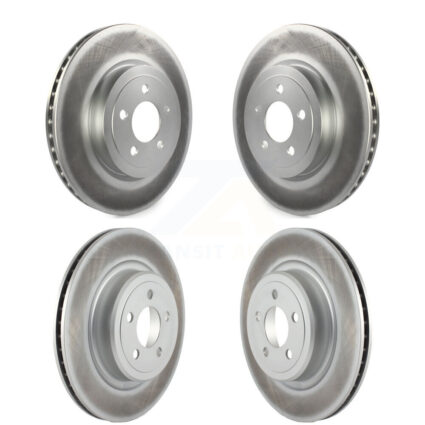 Front Rear Coated Disc Brake Rotors Kit For Dodge Charger With Police Package KG-100835