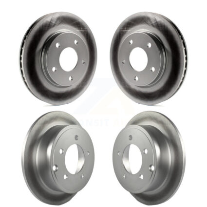Front Rear Coated Disc Brake Rotors Kit For Mitsubishi Lancer Dodge Caliber KG-100839