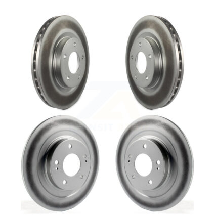 Front Rear Coated Disc Brake Rotors Kit For Mitsubishi RVR Outlander Eclipse Cross Sport KG-100843