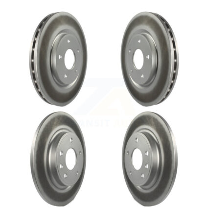 Front Rear Coated Disc Brake Rotors Kit For Chrysler Pacifica Grand Caravan Voyager KG-100857