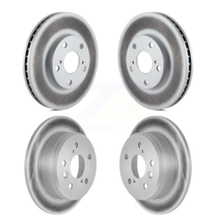 Front Rear Coated Disc Brake Rotors Kit For Toyota Camry Solara Lexus ES300 KG-100866