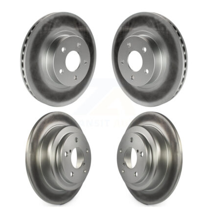 Front Rear Coated Disc Brake Rotors Kit For Subaru Impreza Forester Legacy Saab 9-2X KG-100875