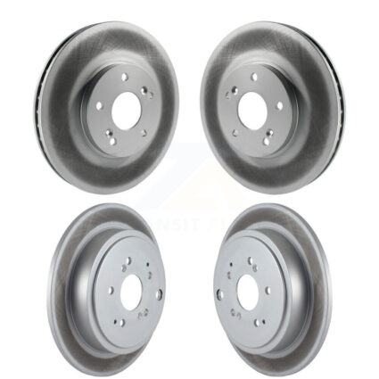 Front Rear Coated Disc Brake Rotors Kit For Honda Pilot Acura MDX KG-100891