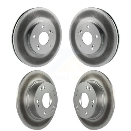 Front Rear Coated Disc Brake Rotors Kit For Honda Accord Acura TSX KG-100893