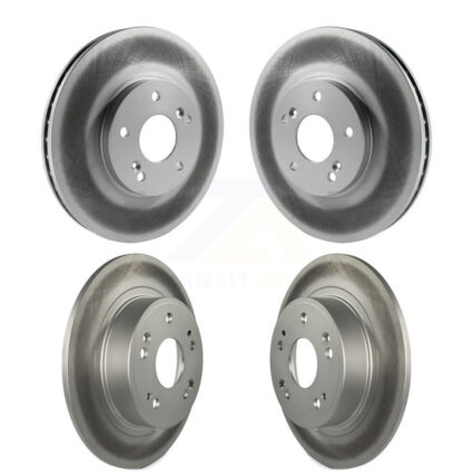 Front Rear Coated Disc Brake Rotors Kit For Honda Accord Acura TSX KG-100895
