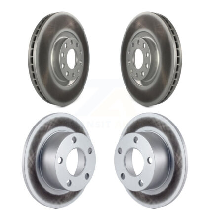 Front Rear Coated Disc Brake Rotors Kit For Audi A6 KG-100906