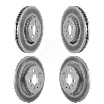 Front Rear Coated Disc Brake Rotors Kit For Volvo S60 XC70 V70 S80 KG-100909