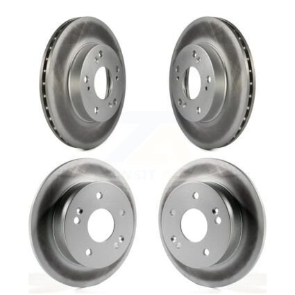 Front Rear Coated Disc Brake Rotors Kit For Honda Civic Acura RSX KG-100911