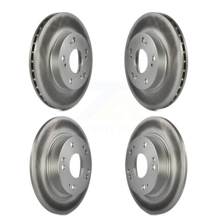 Front Rear Coated Disc Brake Rotors Kit For Honda Civic KG-100912