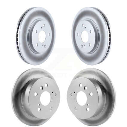 Front Rear Coated Disc Brake Rotors Kit For Toyota Camry Solara Avalon Lexus ES300 KG-100917