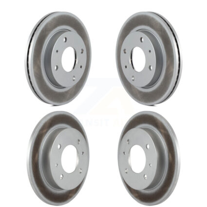 Front Rear Coated Disc Brake Rotors Kit For Hyundai Elantra KG-100931