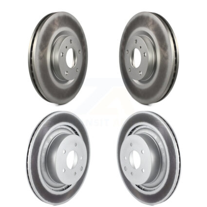 Front Rear Coated Disc Brake Rotors Kit For INFINITI G37 Nissan 370Z KG-100969