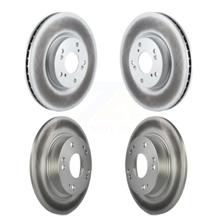 Front Rear Coated Disc Brake Rotors Kit For Honda Civic Acura CSX ILX KG-100971