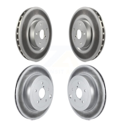 Front Rear Coated Disc Brake Rotors Kit For Subaru Impreza WRX STI KG-100983
